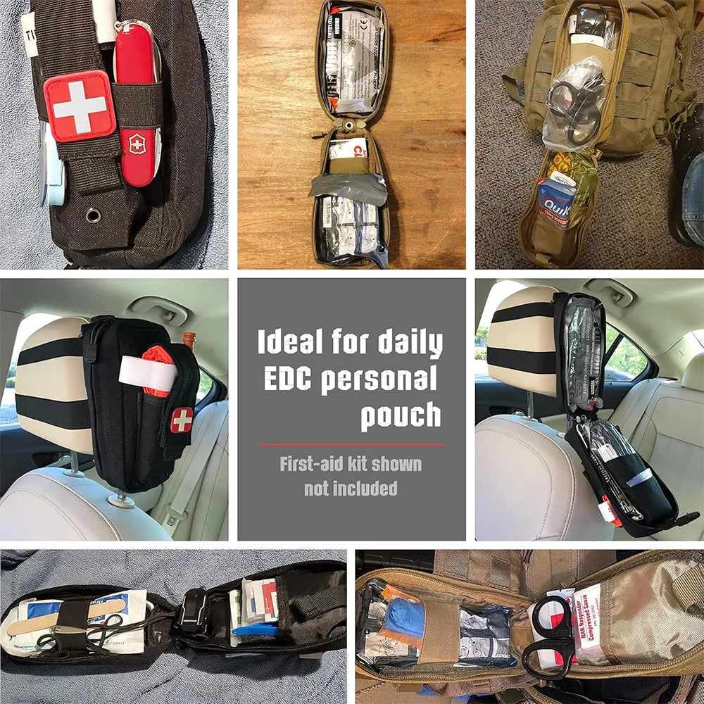 Tactical EMT First Aid Kit Pouch in the Car Acessories Survival Kits Outdoor Hunting Camping Medical Bag Self-Defense EDC Pack