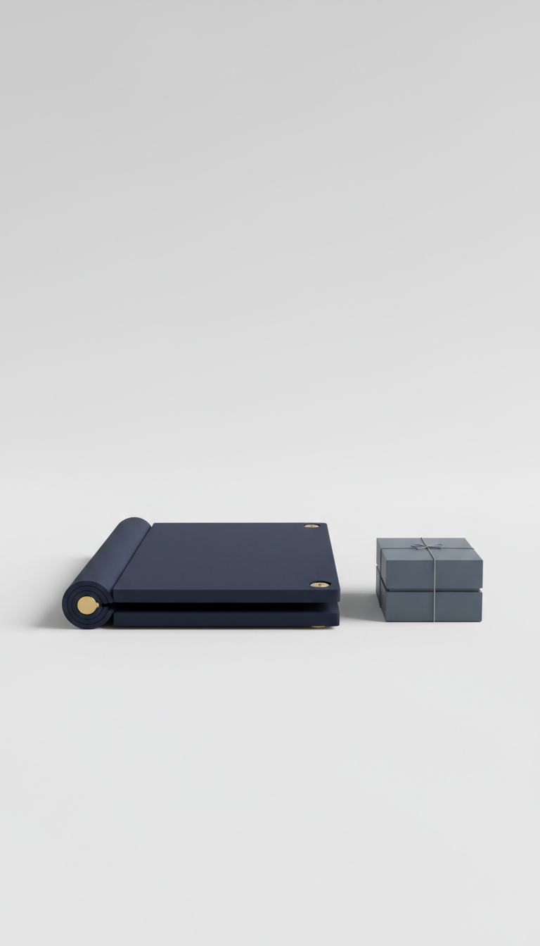 Tapis de yoga antidérapant bleu nuit intense