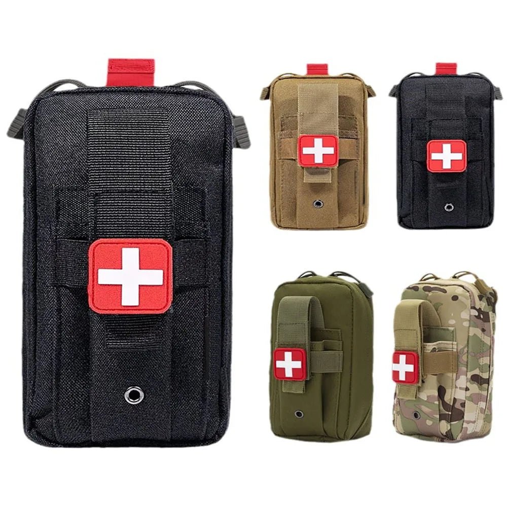 Tactical First Aid Kit Pouch – EDC Survival Bag for Car, Camping & Outdoor - CasaNova