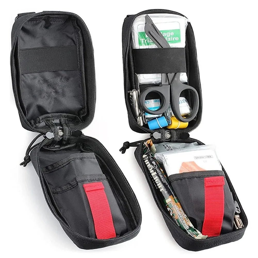 Tactical First Aid Kit Pouch – EDC Survival Bag for Car, Camping & Outdoor - CasaNova